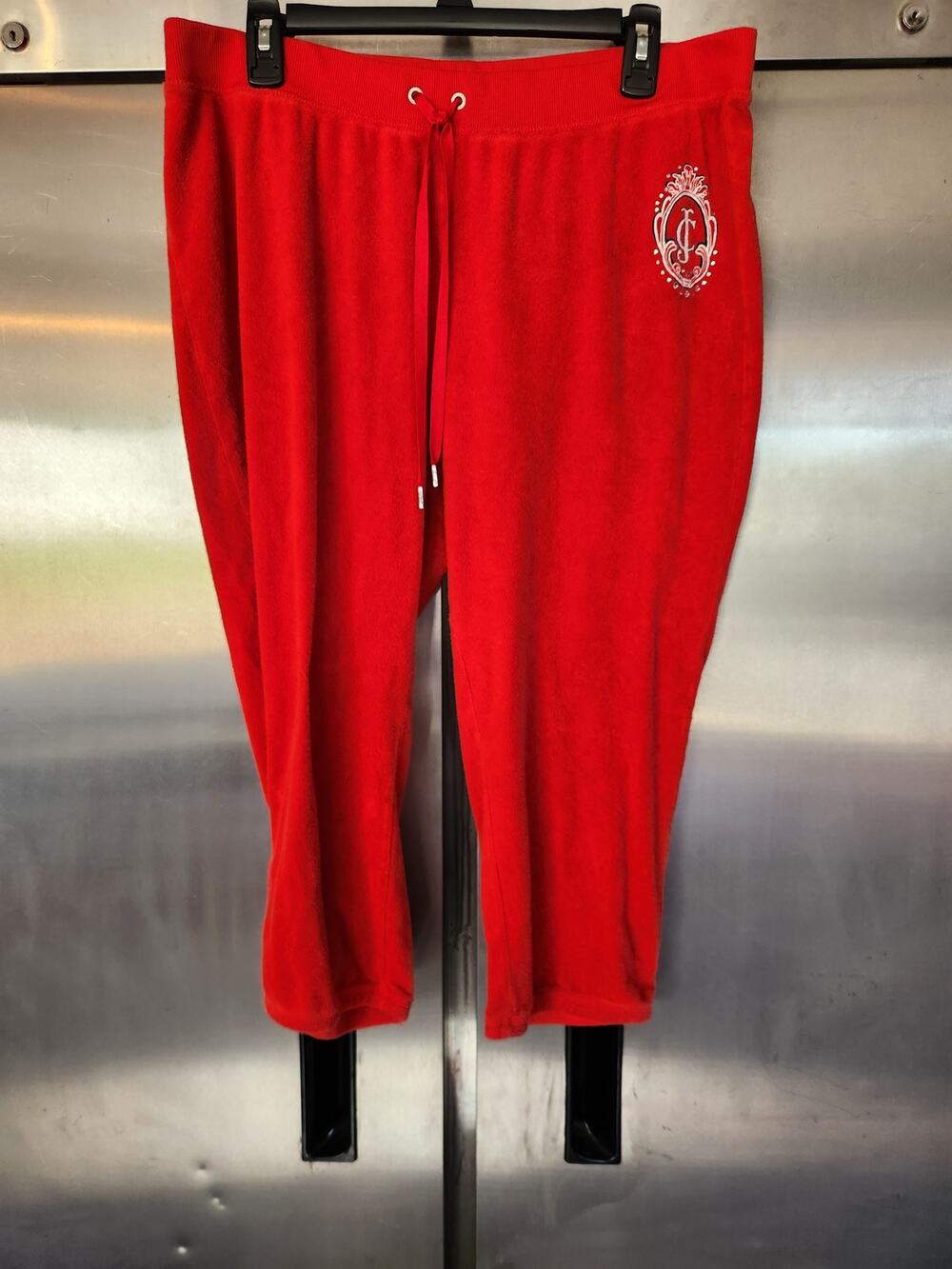 Juicy Couture Red Velour Track Pants Size XL